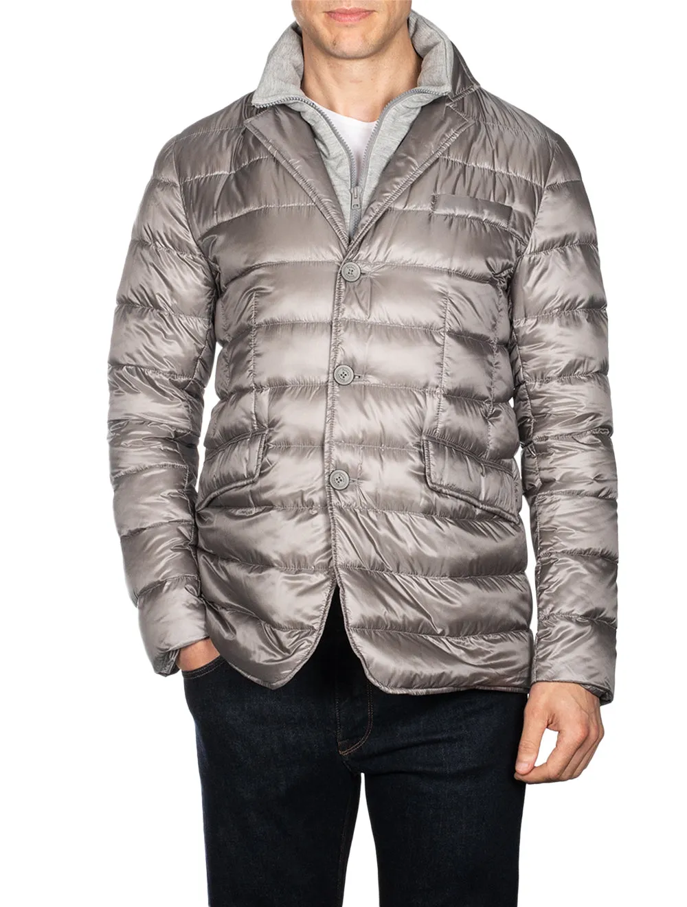 Padded Insert Jacket Grey