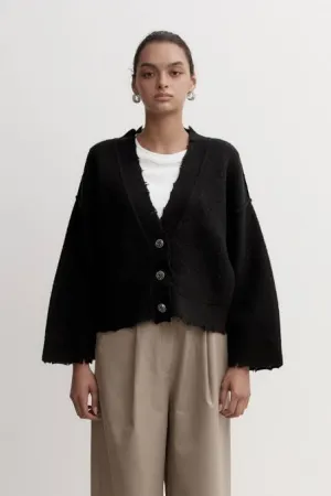 PEPA CARDIGAN - BLACK