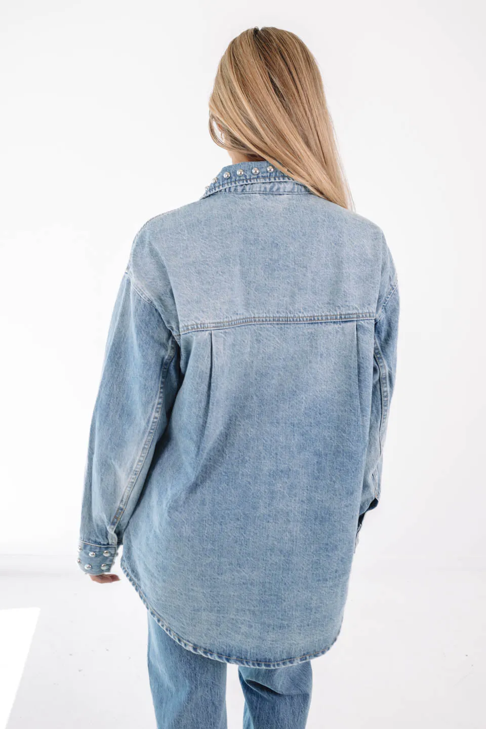 Pistola Mandy Denim Shacket - Satellite