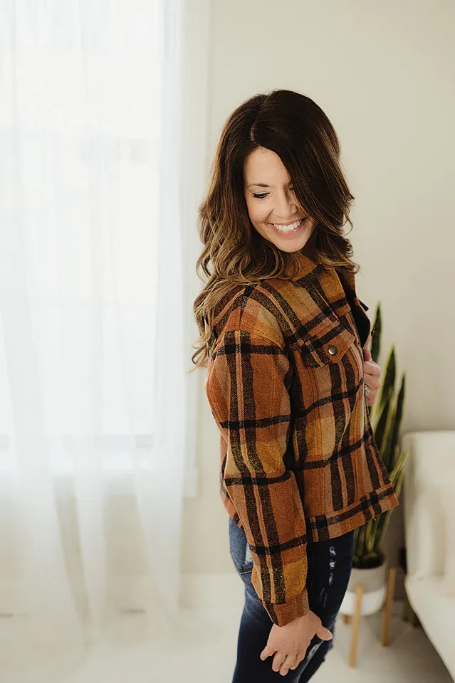 Plaid Banded Shacket