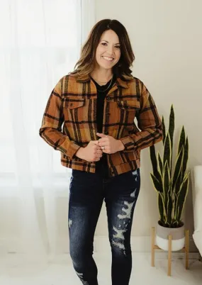 Plaid Banded Shacket