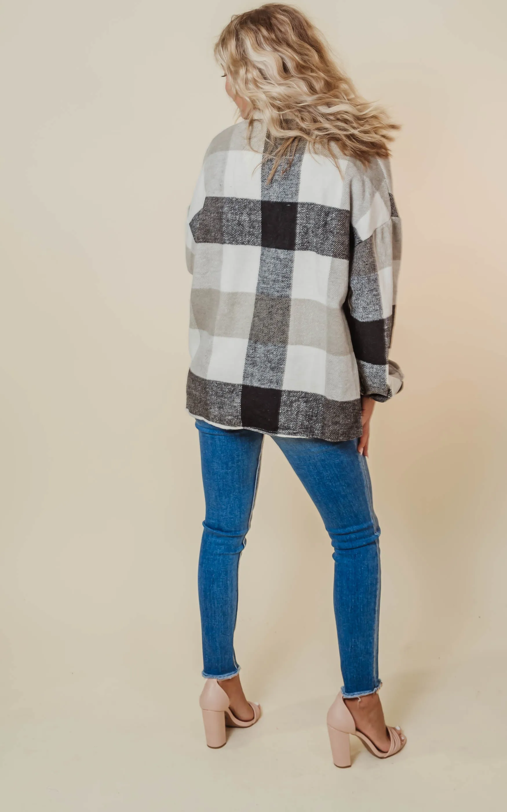 Plaid Button Up Shacket - Final Sale