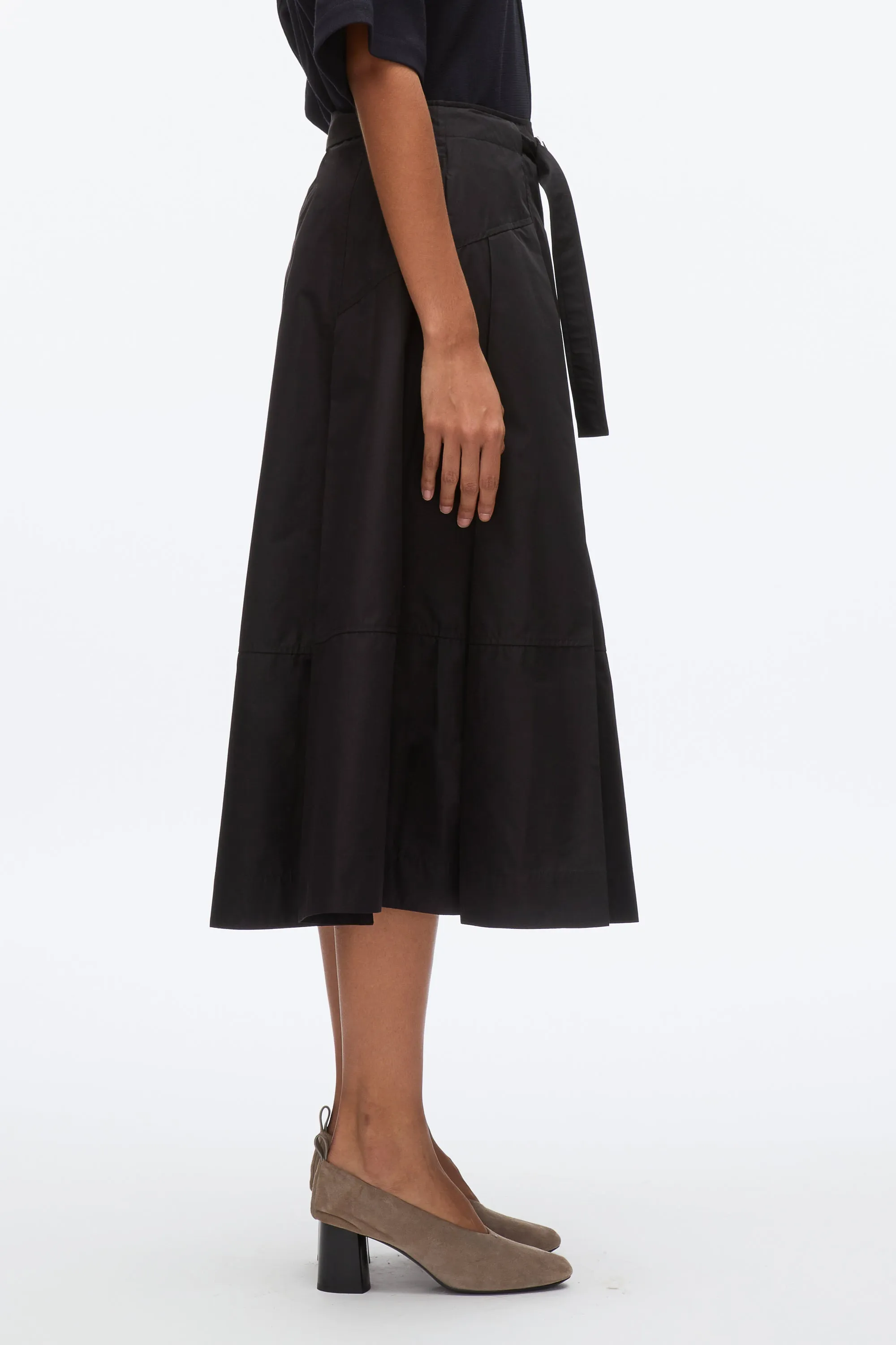 Pleated Utility Skirt