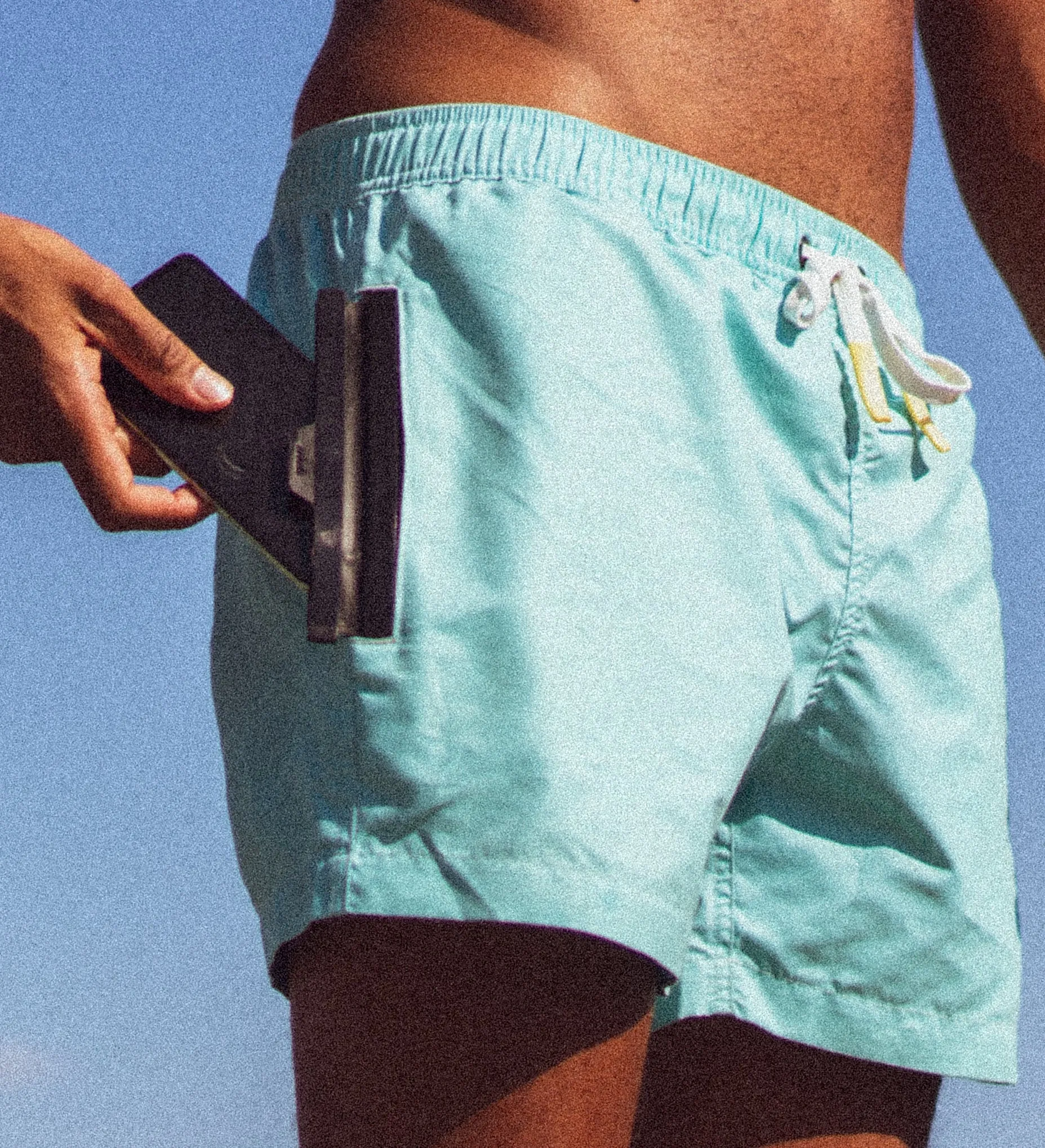 Pretty Mint - Waterproof Pocket Swim Shorts