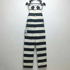 Prisoner Striped Overalls Vintage Men's Motorcycle Biker Racing Pants