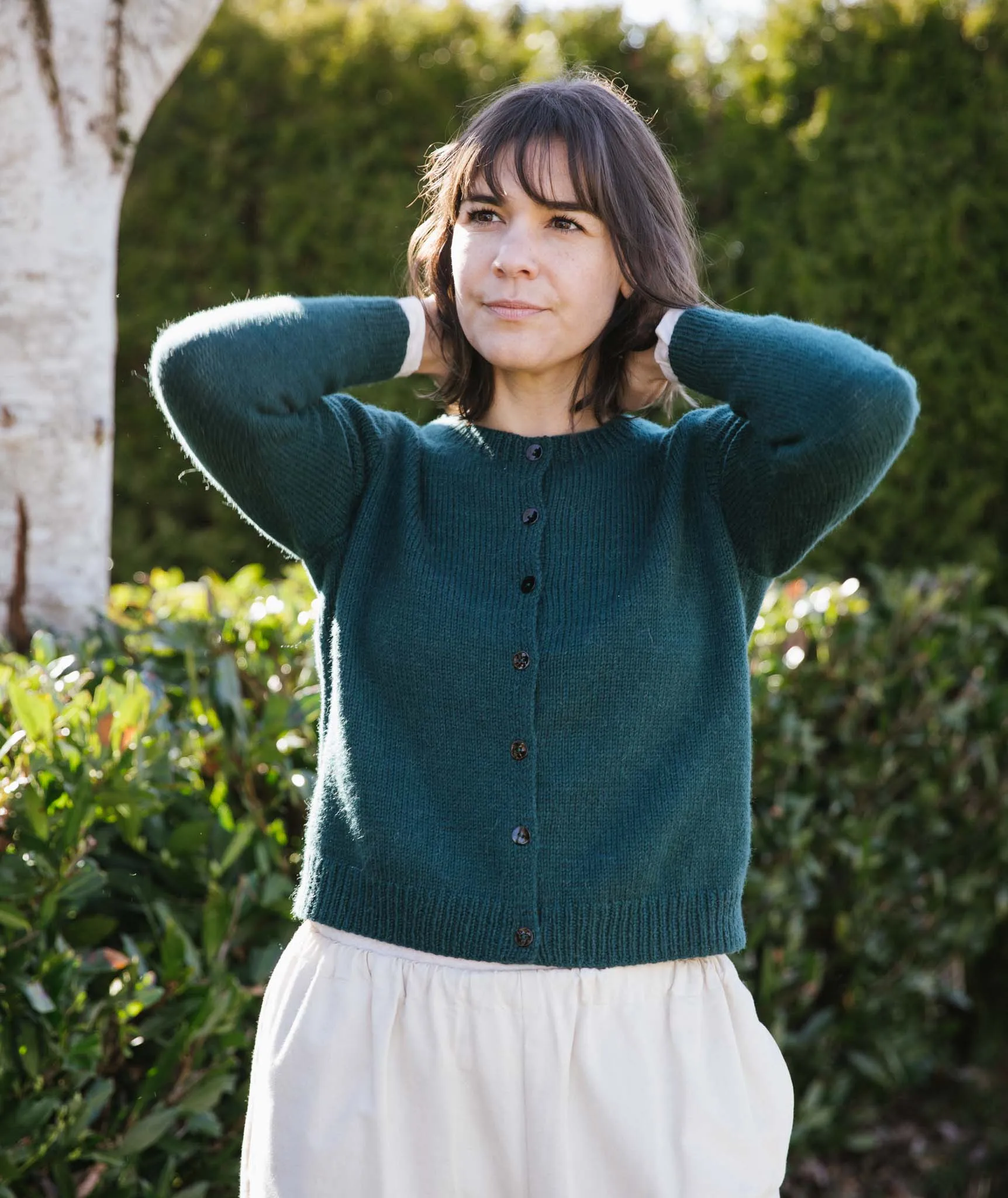 Quintessential Cardigan Using Rowan Alpaca Soft DK