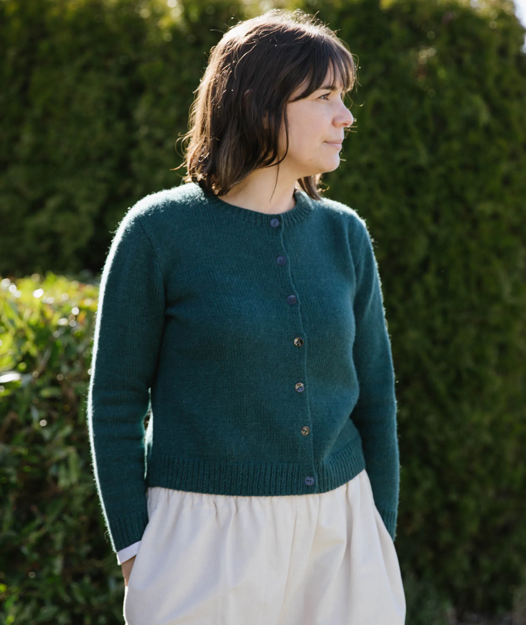 Quintessential Cardigan Using Rowan Alpaca Soft DK