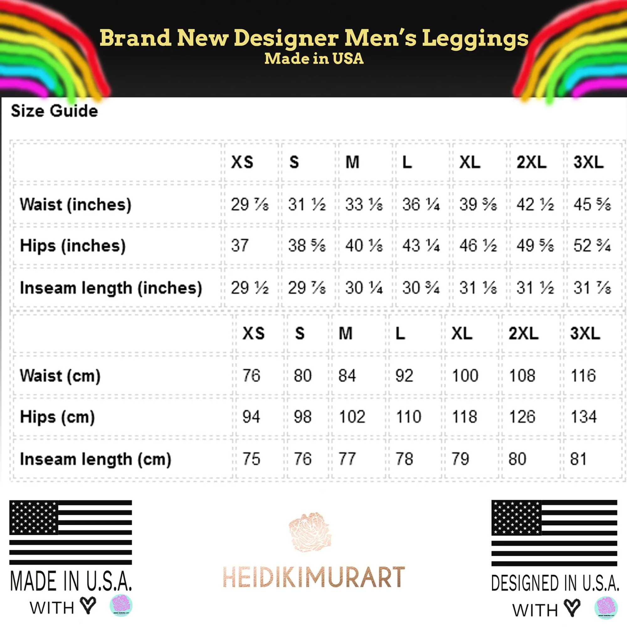 Rainbow Stripes Flag Meggings, Best Gay Pride Best Men's Leggings Pride Outfits-Made in USA/EU/MX