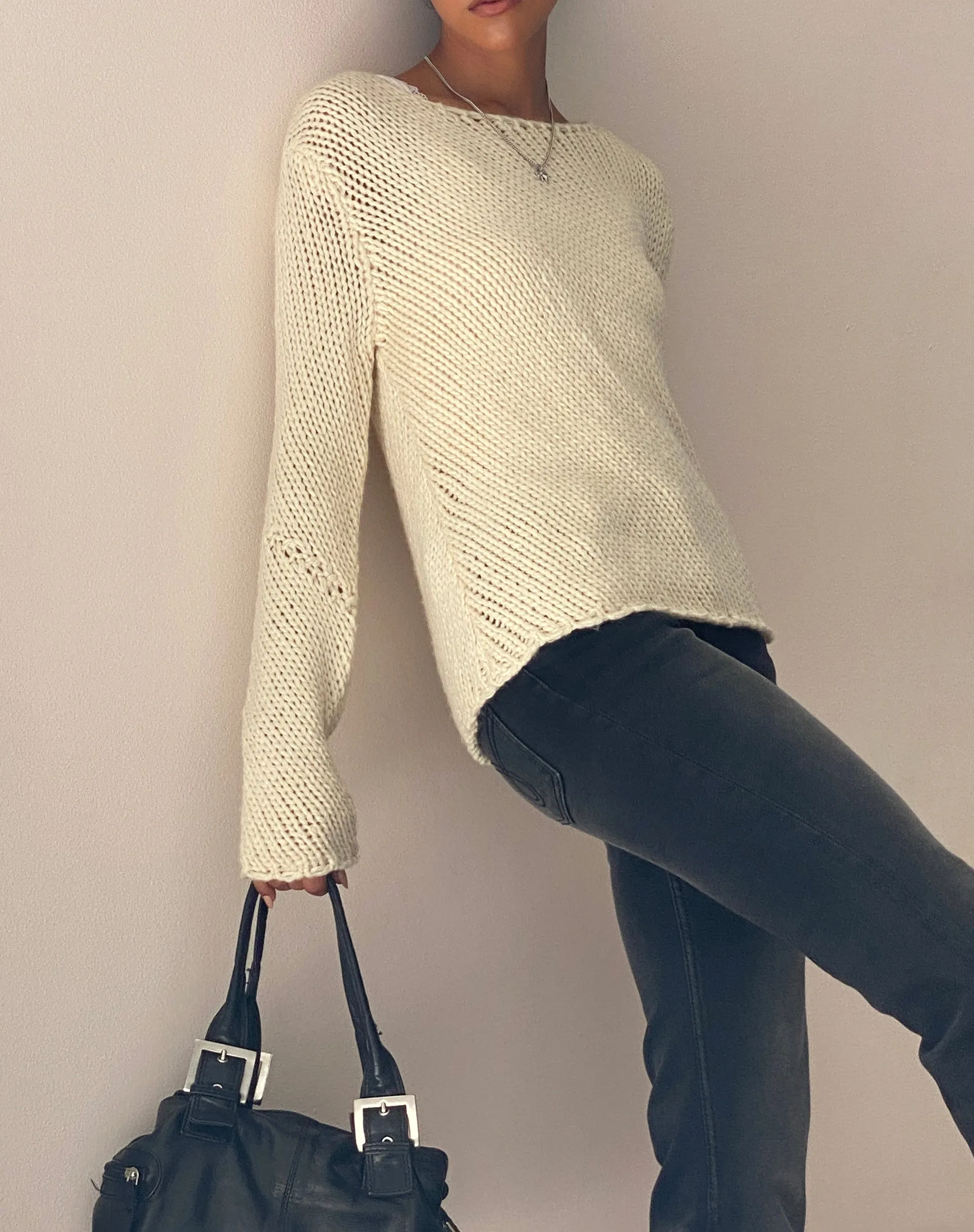 Ranvir Knitted Jumper in Neutral