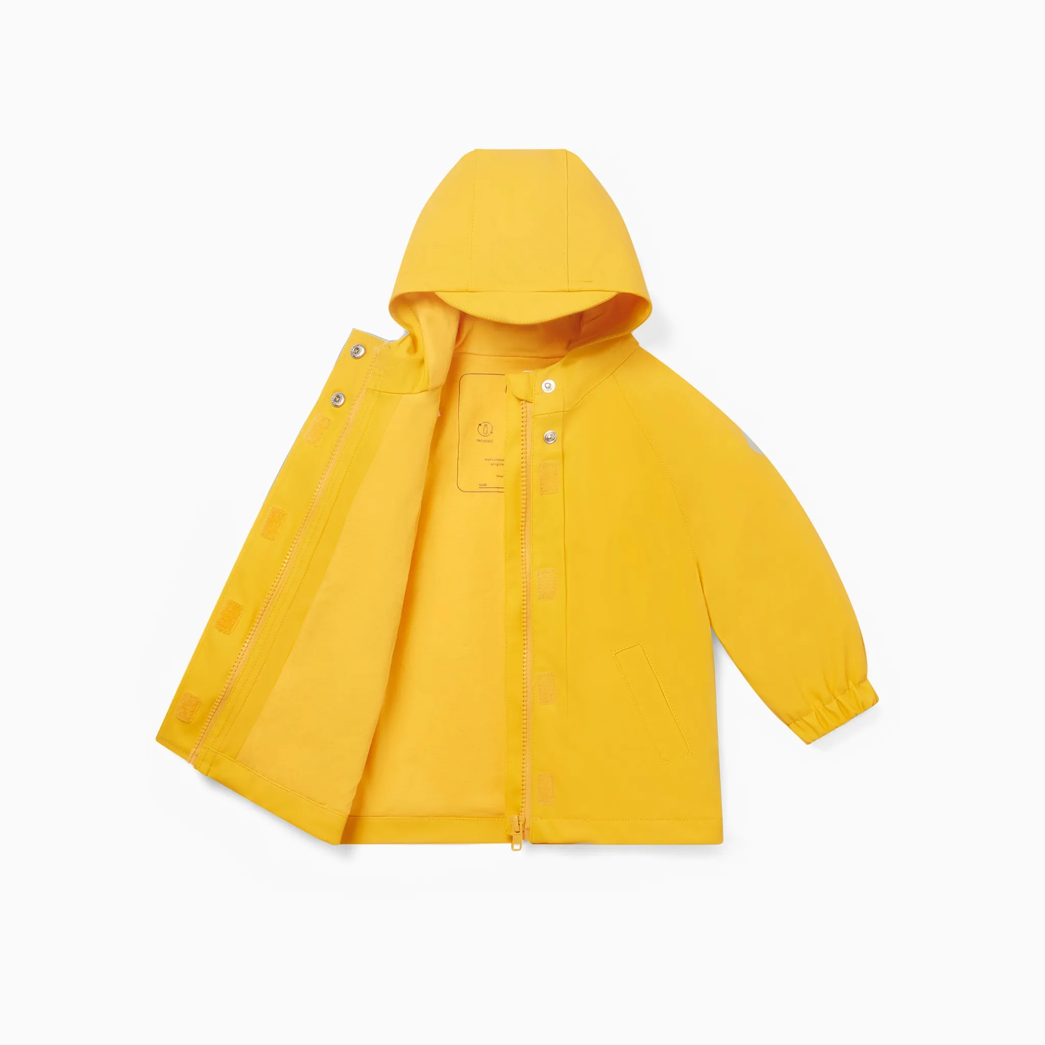 Recycled Waterproof Snap-Up Raincoat