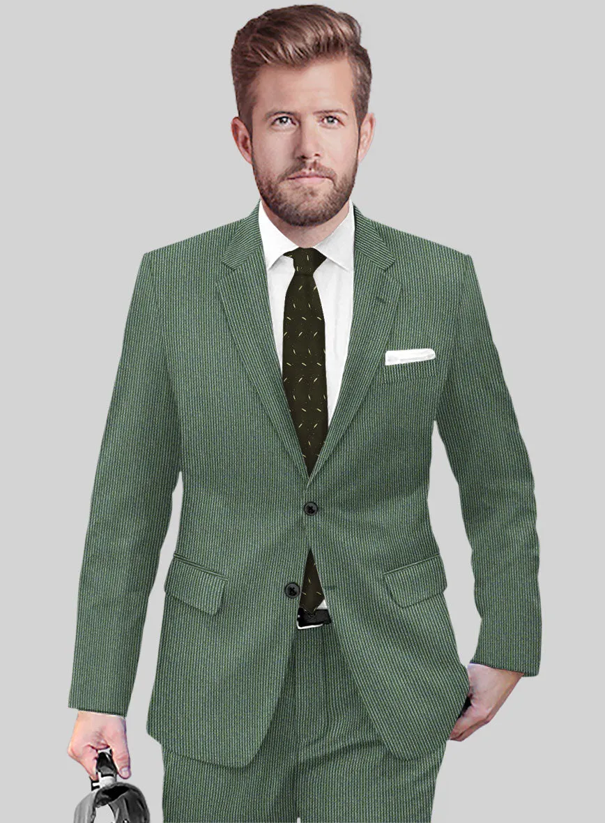 Regal Corded Green Stripe Tweed Jacket