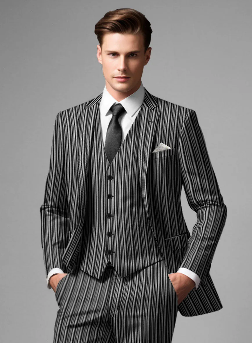 Retro Reel Black Stripe Suit