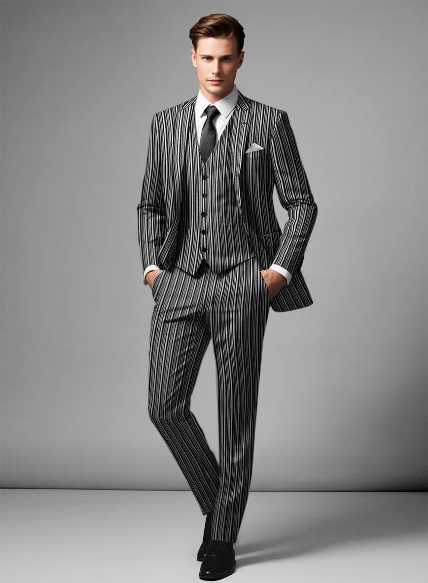 Retro Reel Black Stripe Suit