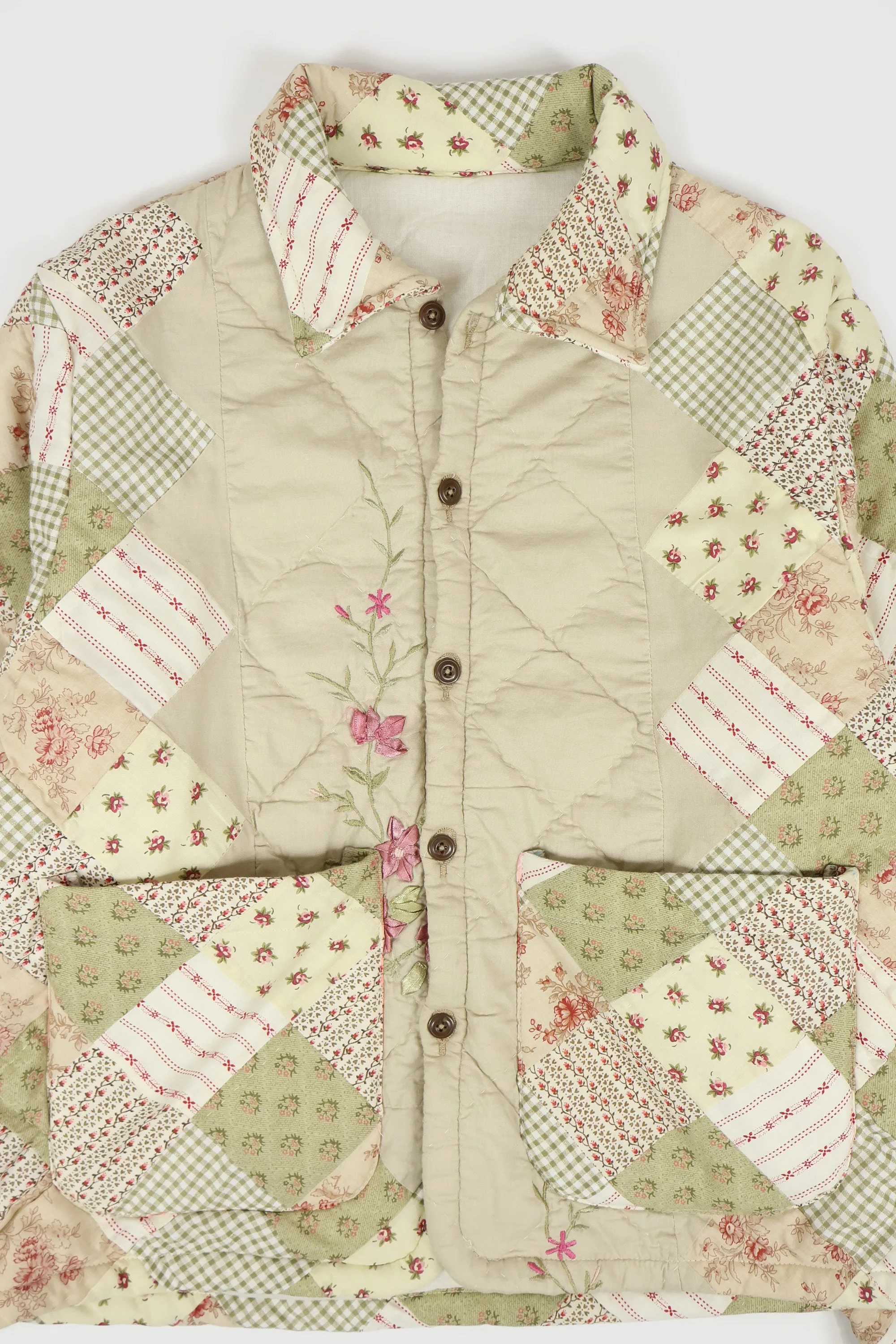 Reworked Button-Down Quilt Jacket