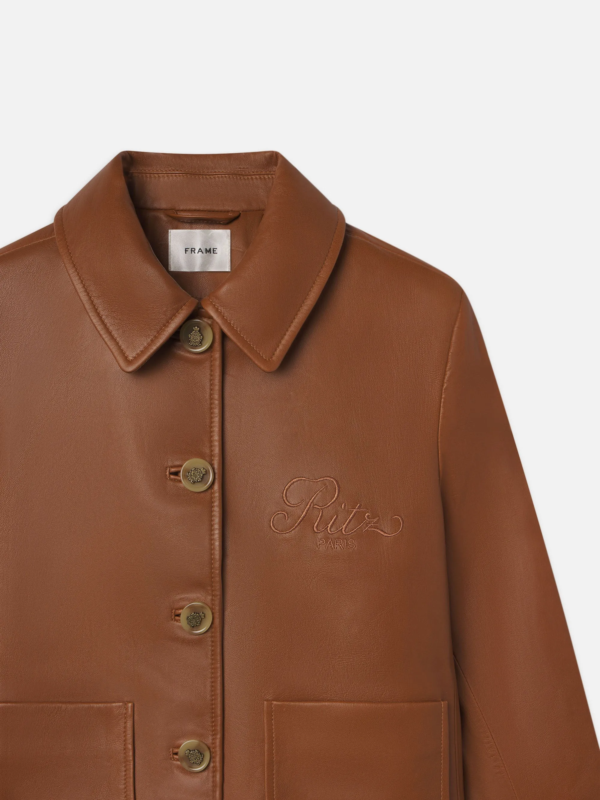 Ritz Femme Leather Jacket -- Camel