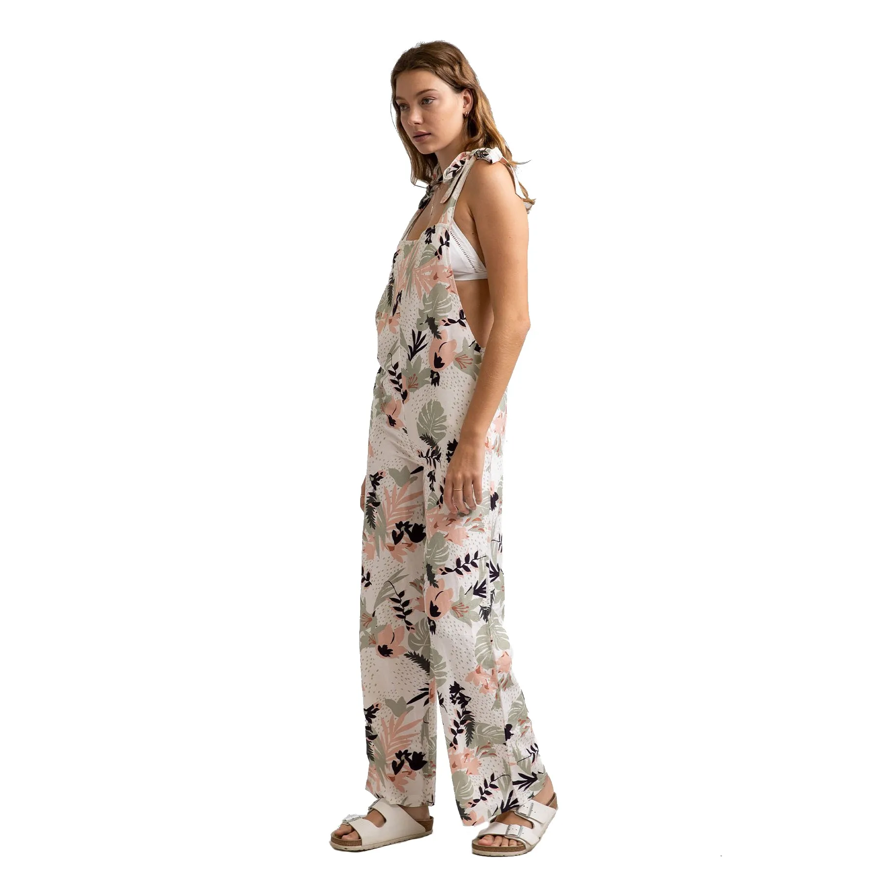 SANTA BARBARA TIE UP JUMPSUIT WHITE