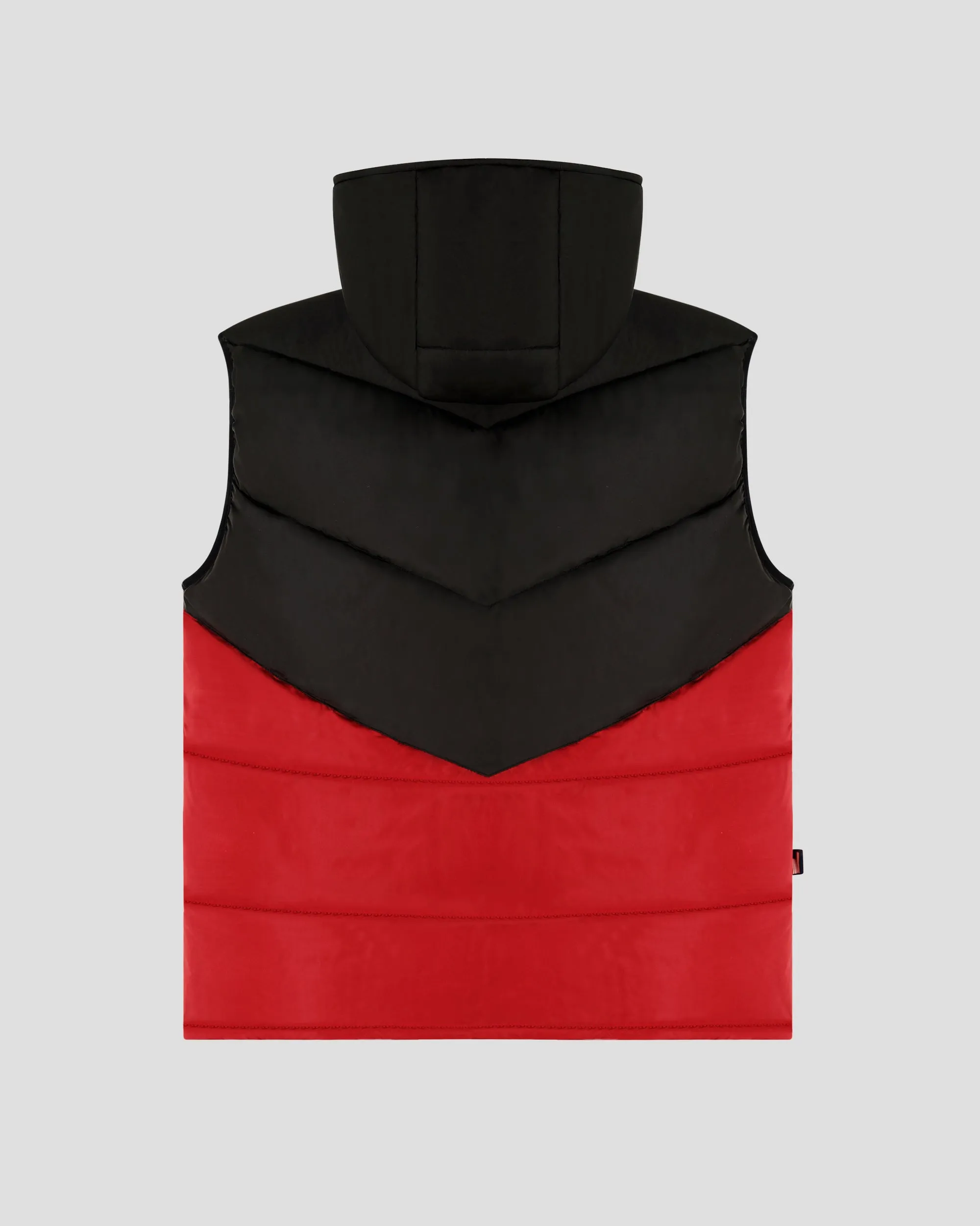 SG Puffer Vest - Black   Red