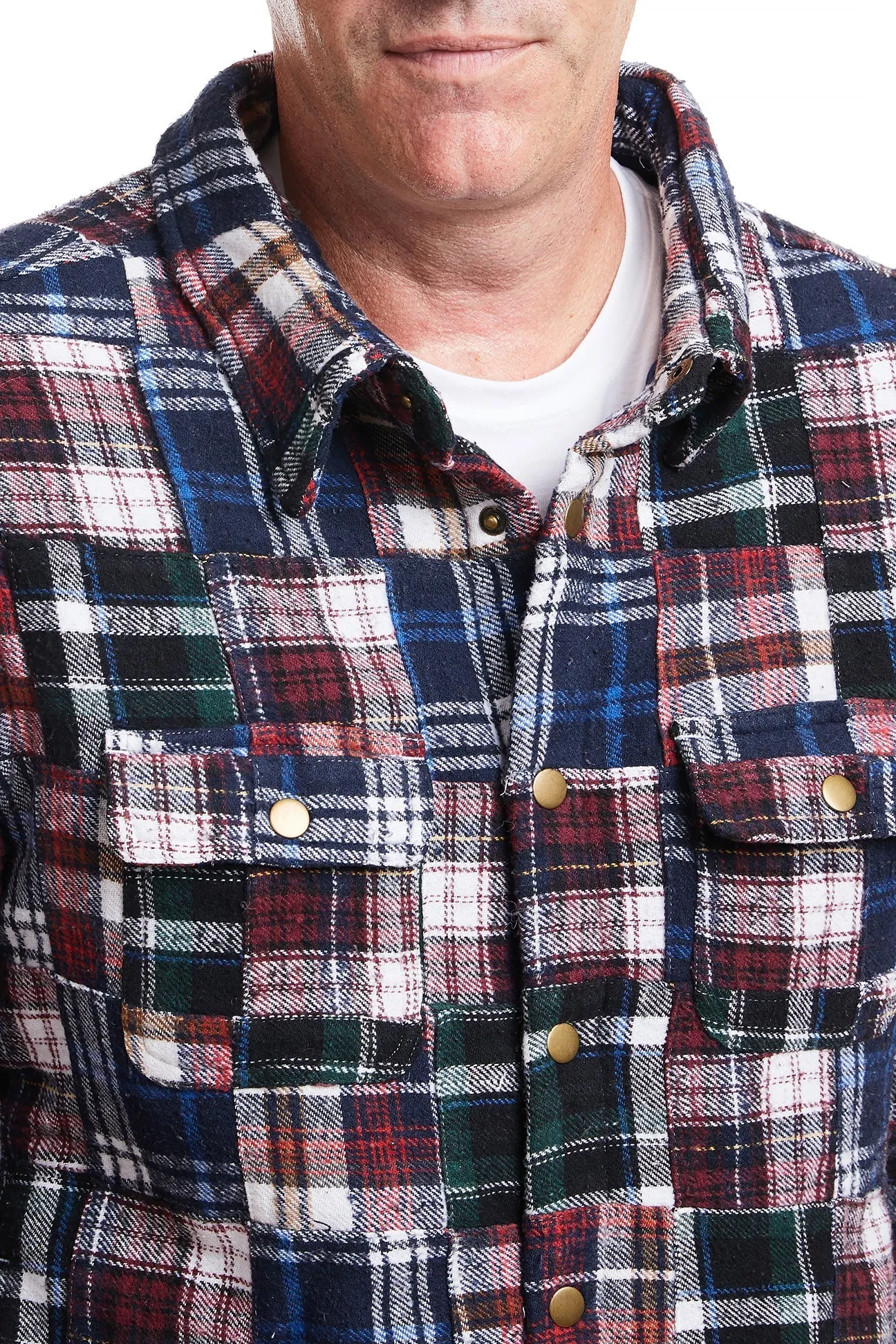 Shacket Colorado Flannel Patch Madras