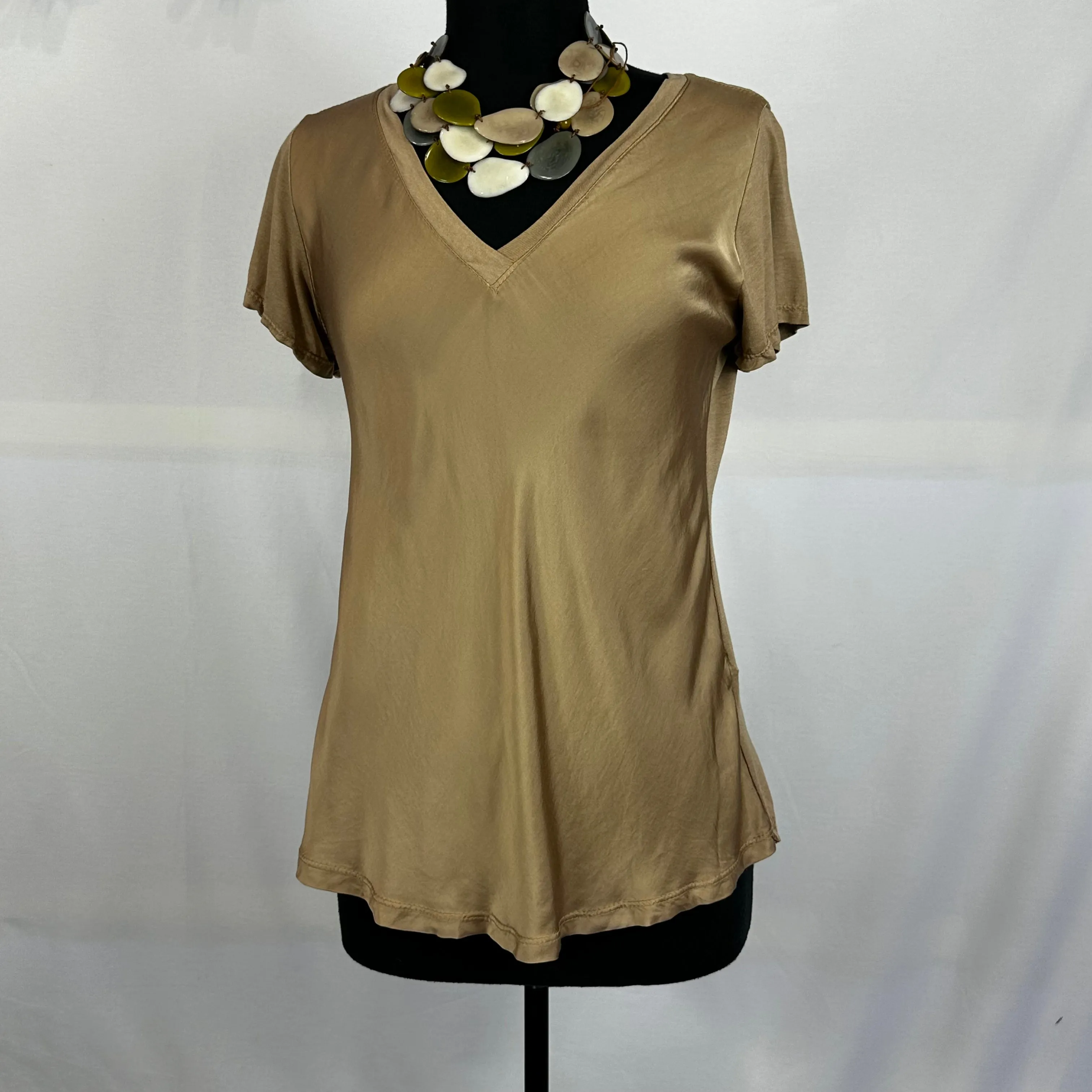 Silk V-Neck Top