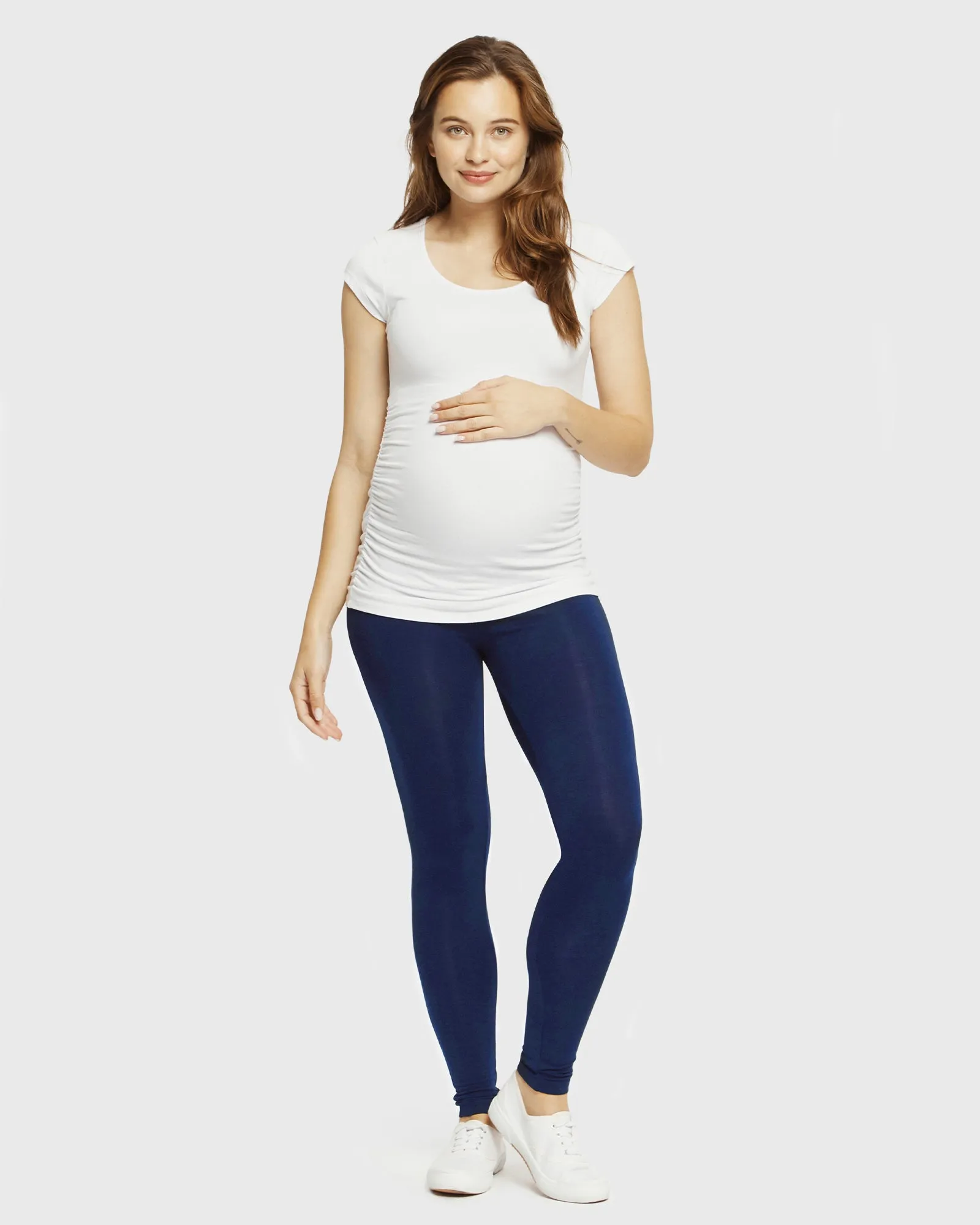 Soft Maternity Leggings - Navy