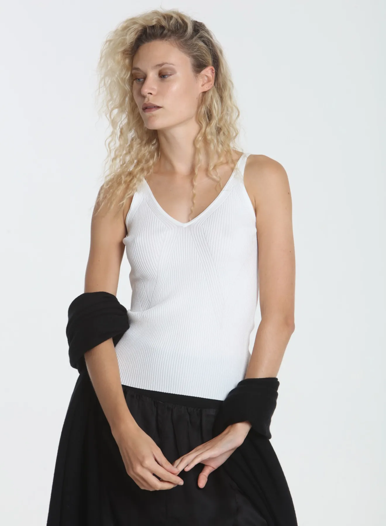 Sonya Strappy Tank - White