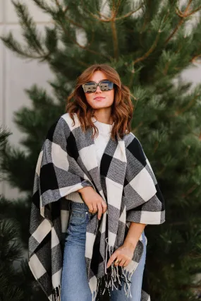 Sorrell Buffalo Plaid Poncho - Final Sale