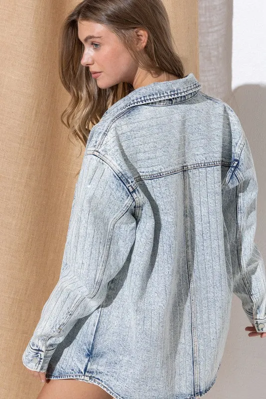 SPARKLE DENIM JACKET