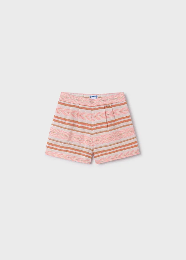 SS24 Mayoral Older Girls Pink Shorts Set 6022