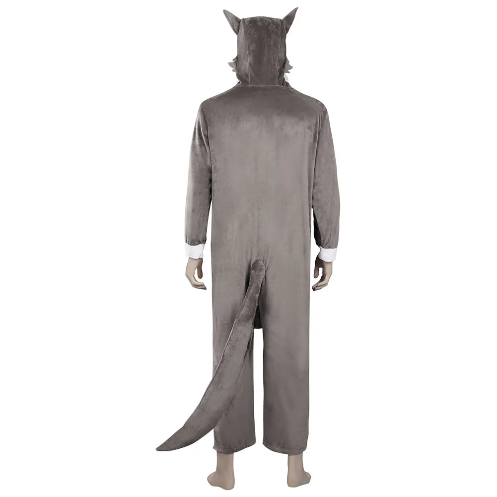 The Bad Guys Wolf Cosplay Costume Sleepwear Jumpsuit Pajamas  Halloween Carnival Suit