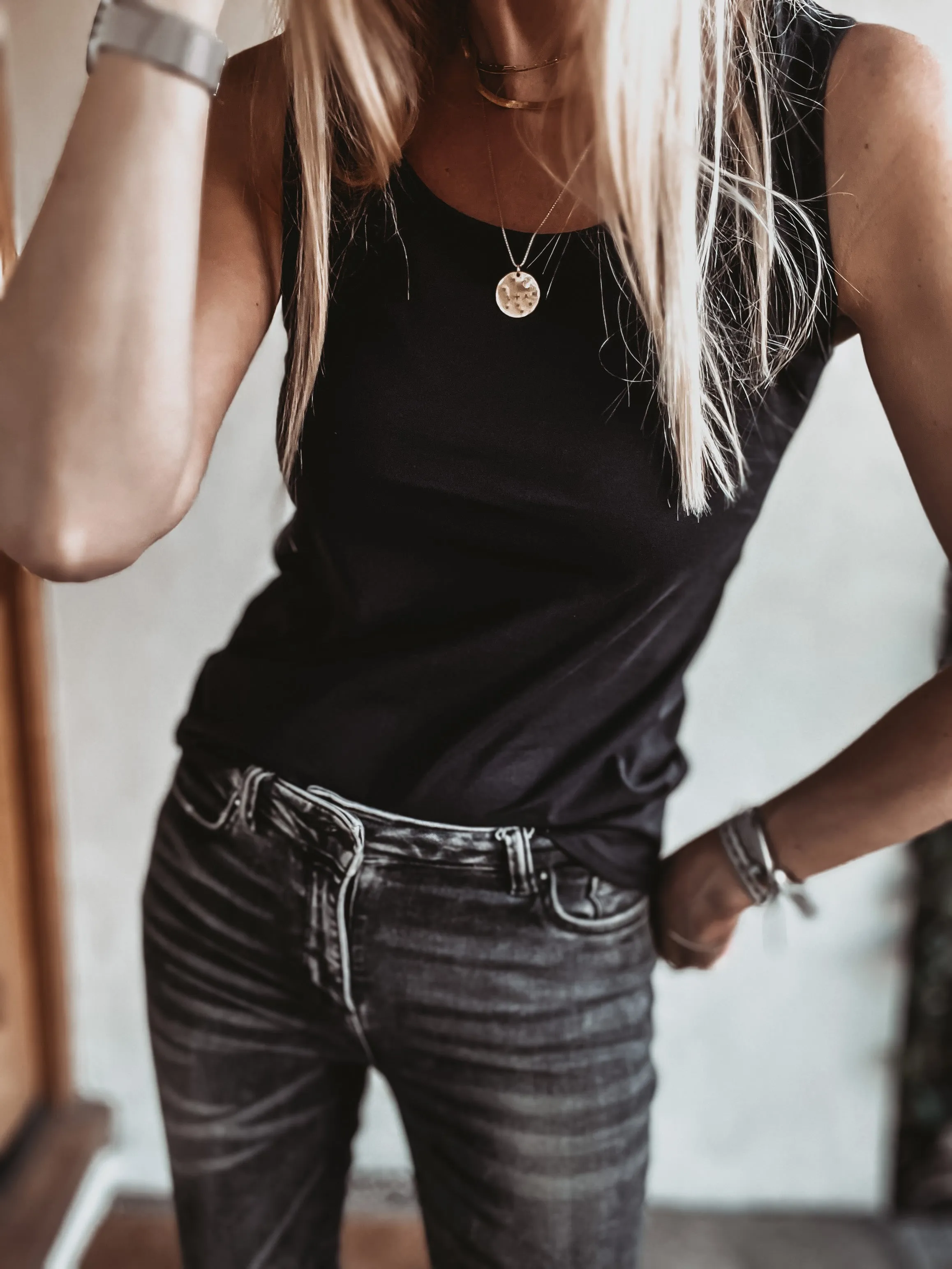 The perfect BLACK vest top! (Fab for layering over too!)