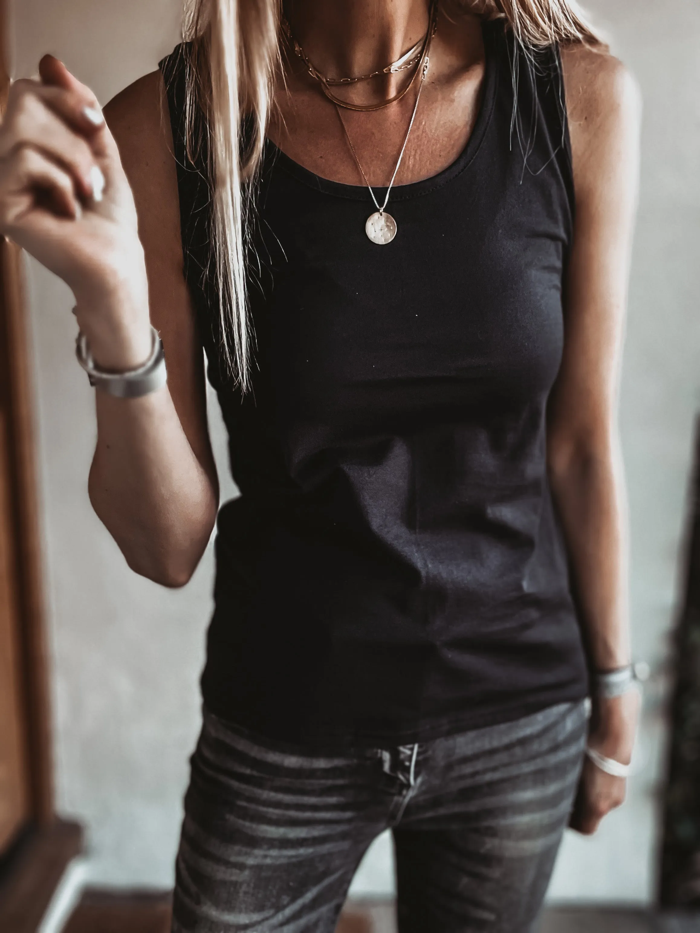 The perfect BLACK vest top! (Fab for layering over too!)