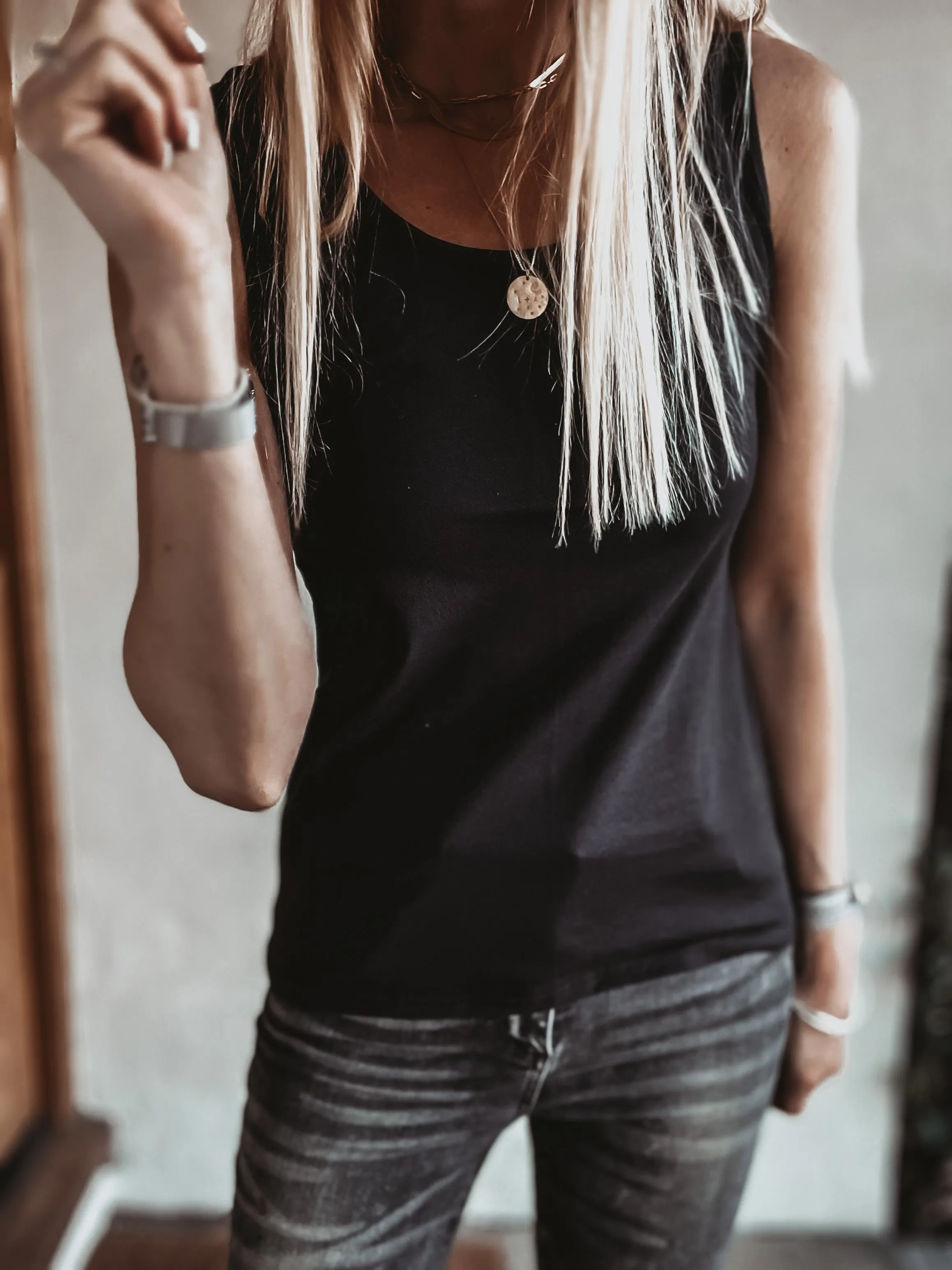 The perfect BLACK vest top! (Fab for layering over too!)