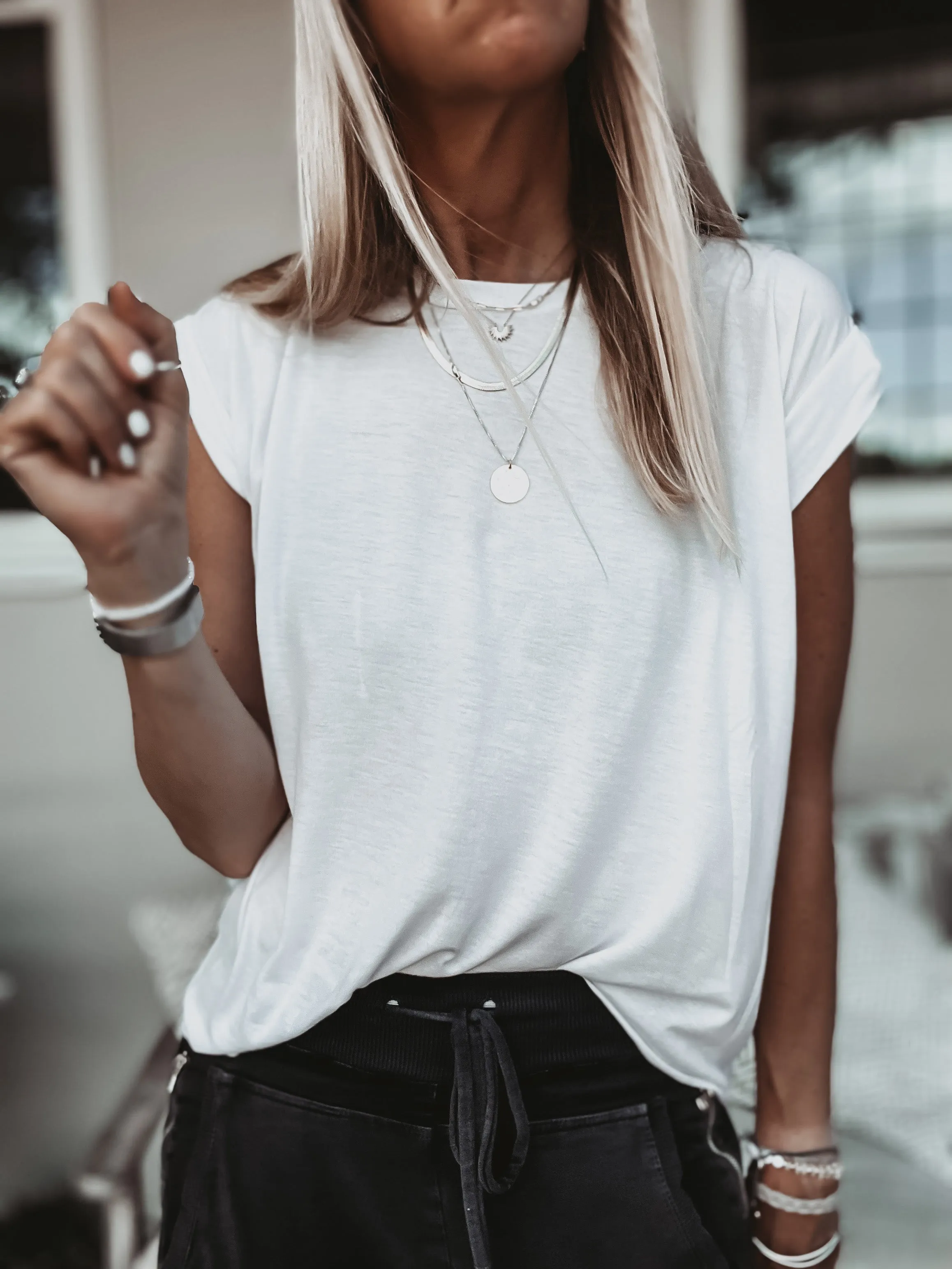 The perfect tee tank WHITE top