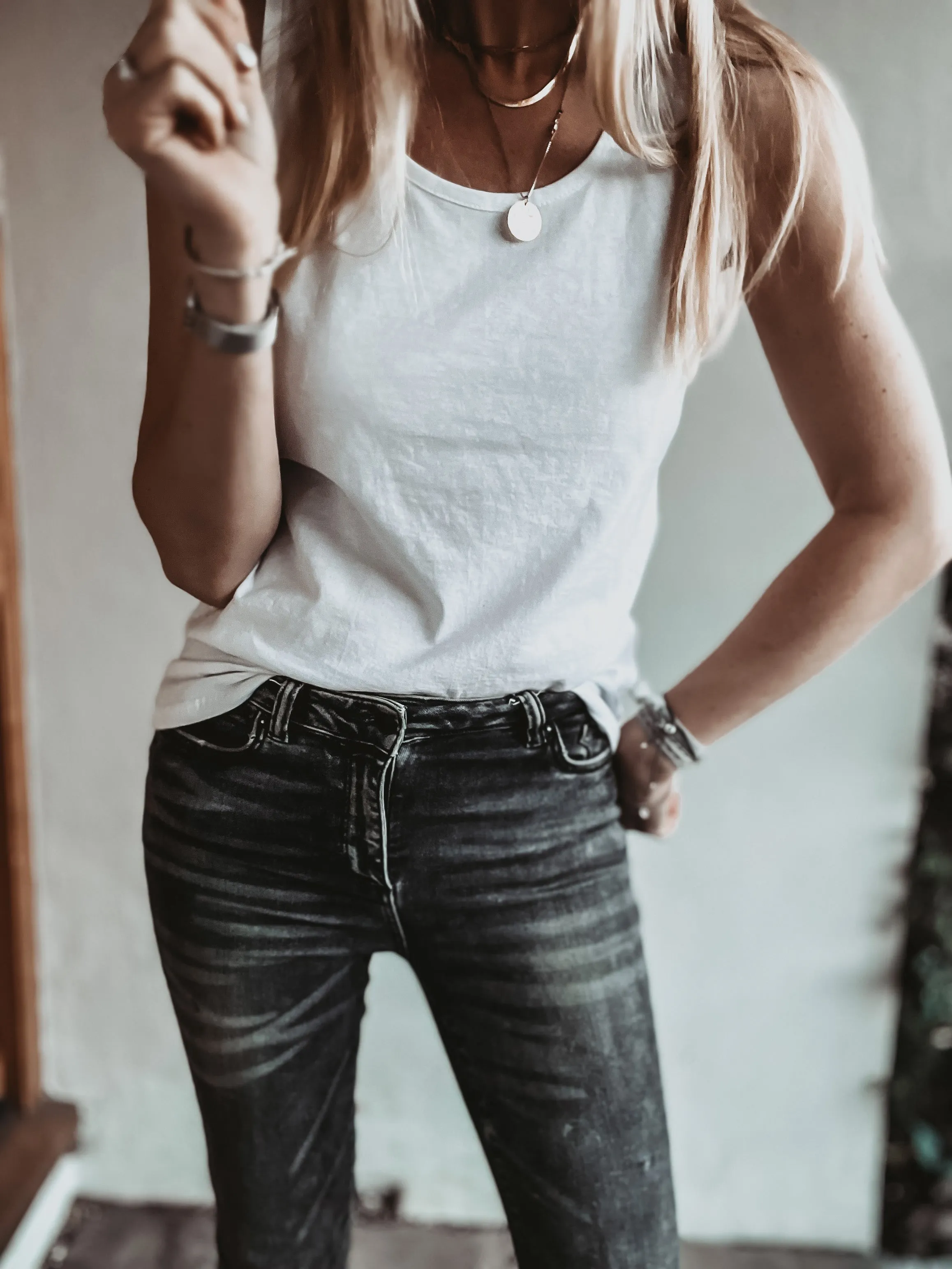 The perfect WHITE vest top! (Fab for layering over)