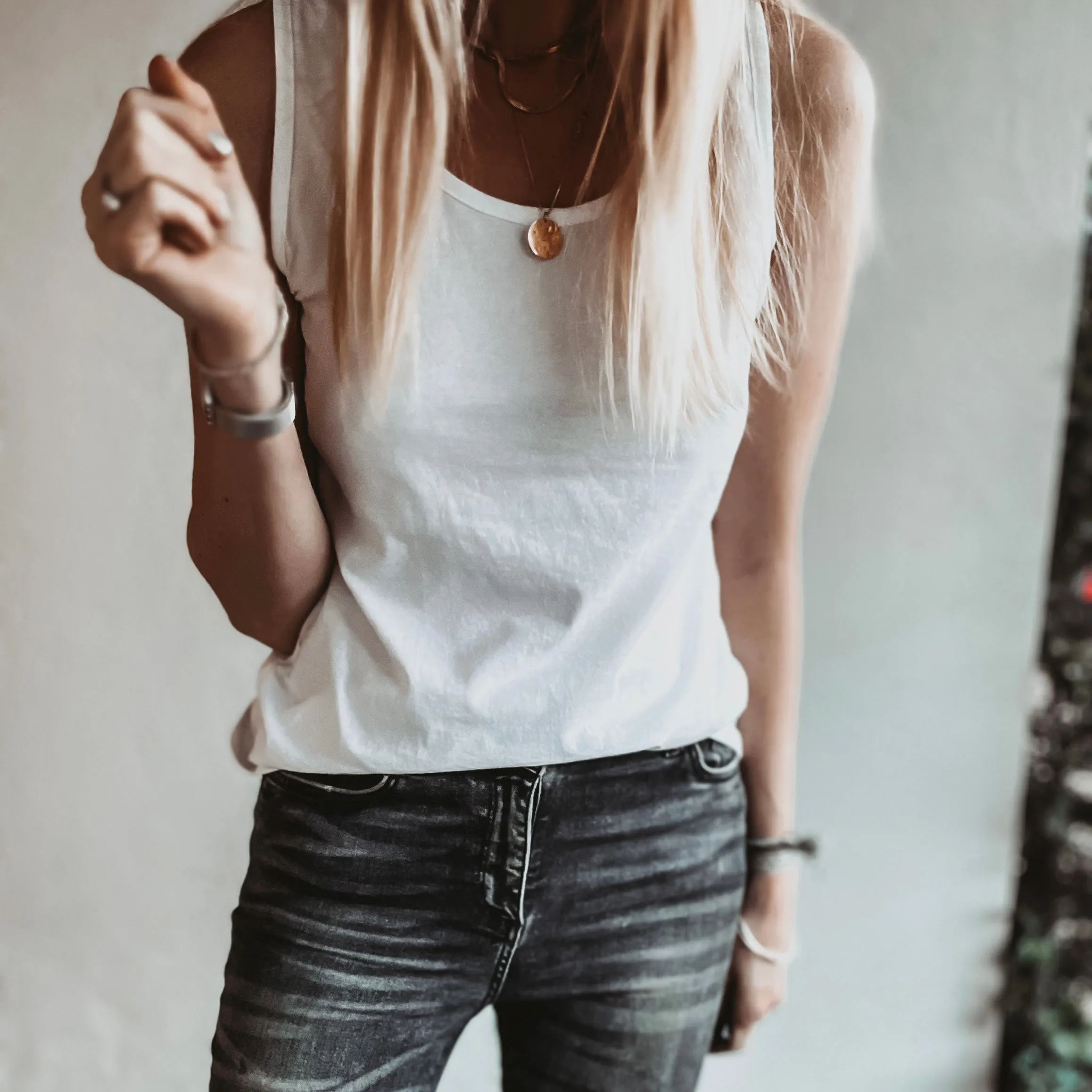 The perfect WHITE vest top! (Fab for layering over)