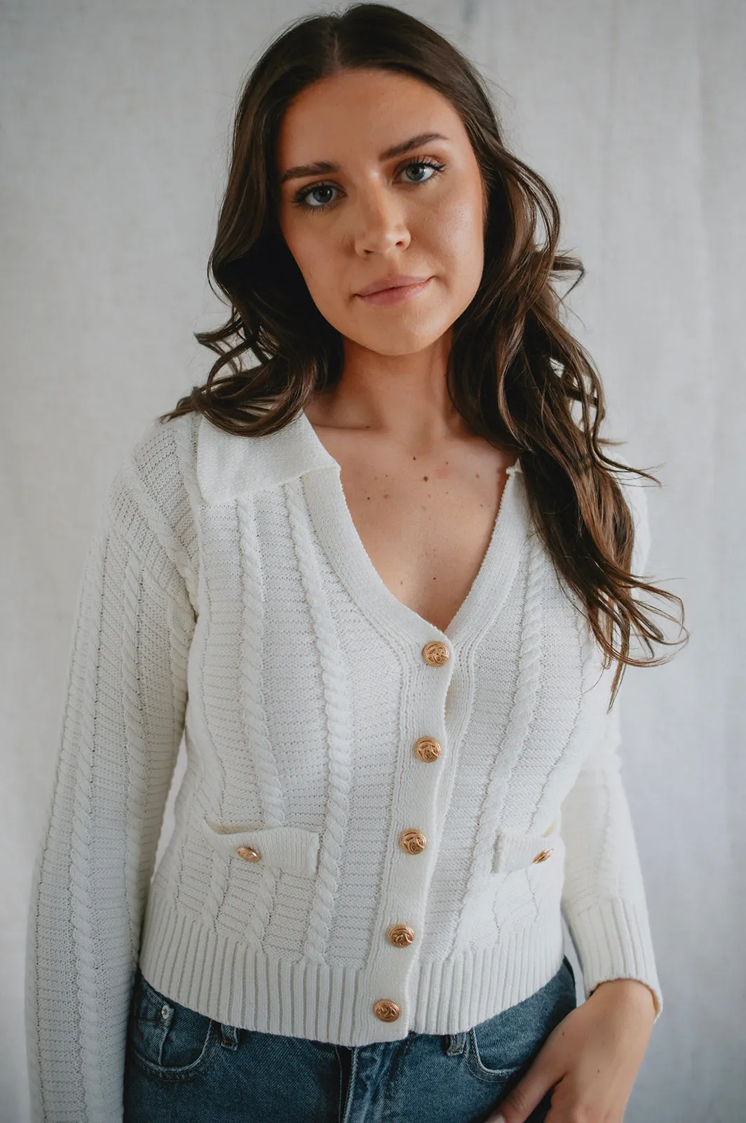 The Renata Cardi by Heartloom - Ivory