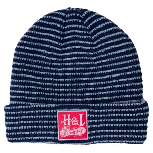 The Steamer - Blue & Gray Beanie