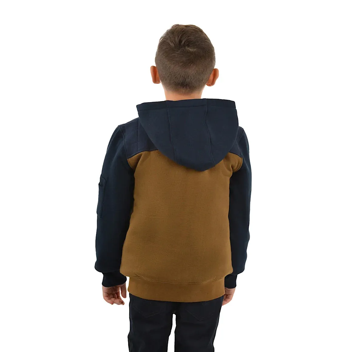 Thomas Cook Boys Original Zip Through Hoodie Navy/Tan