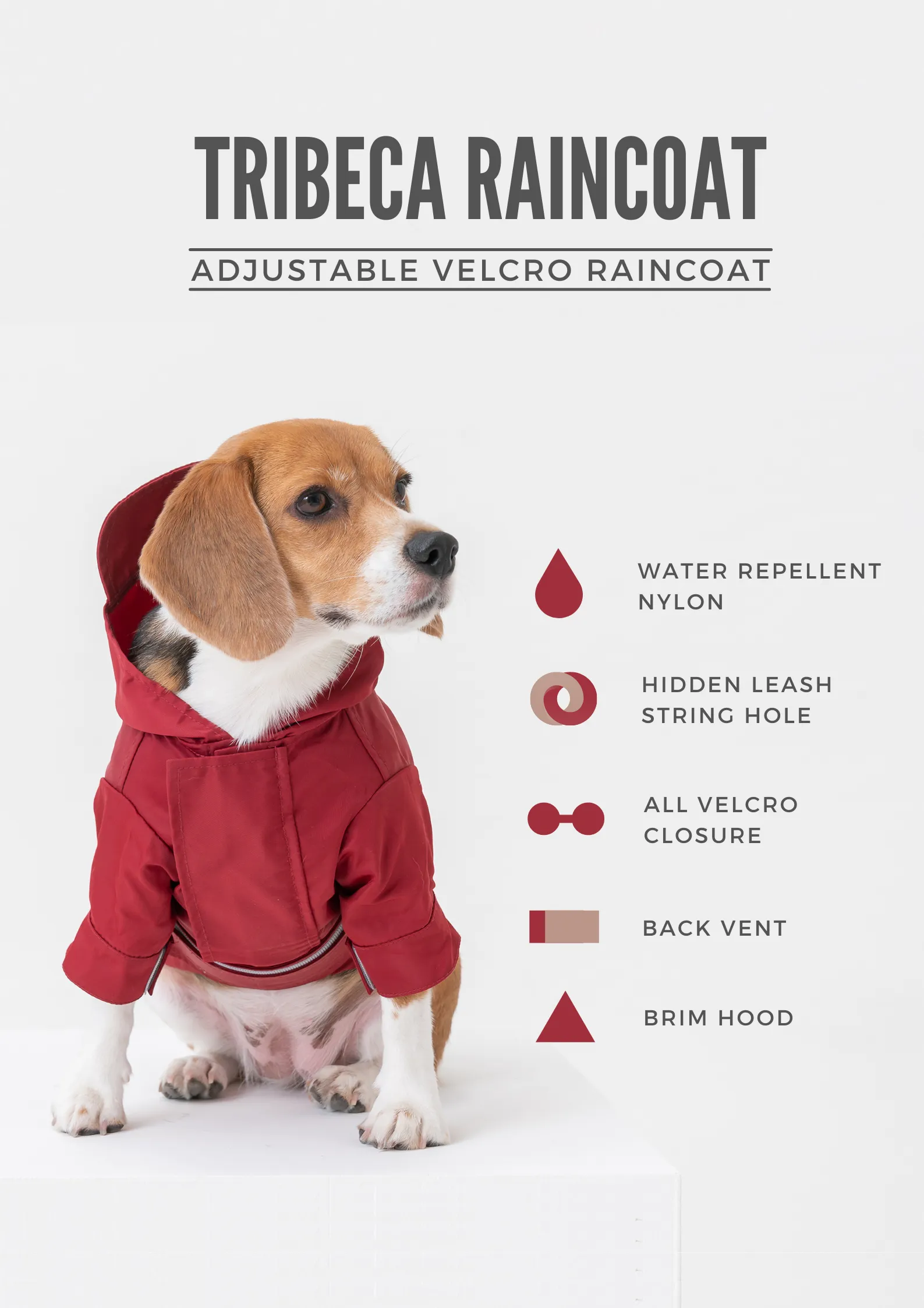 Tribeca adjustable velcro raincoat - Egg Yolk