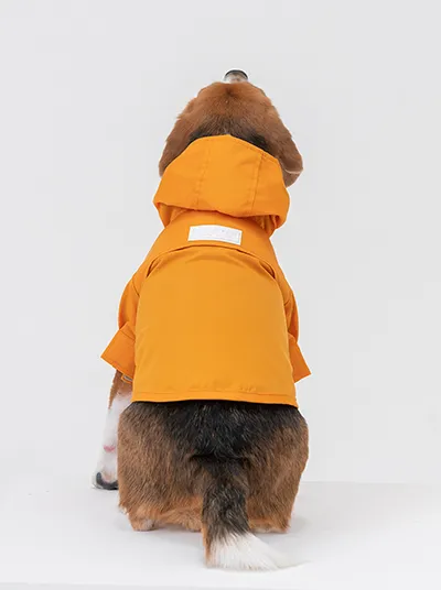 Tribeca adjustable velcro raincoat - Egg Yolk