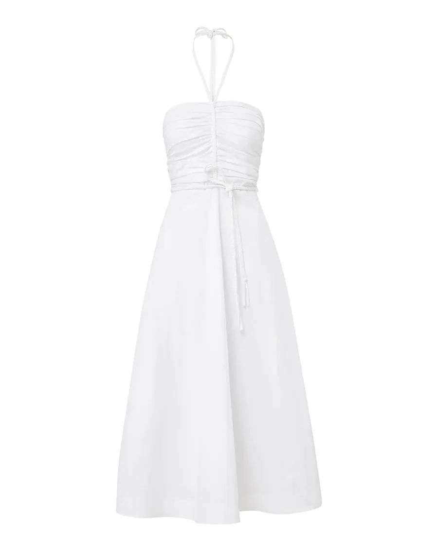 Tucker Dress - White