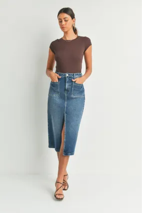 Utility Picket Midi Skirt