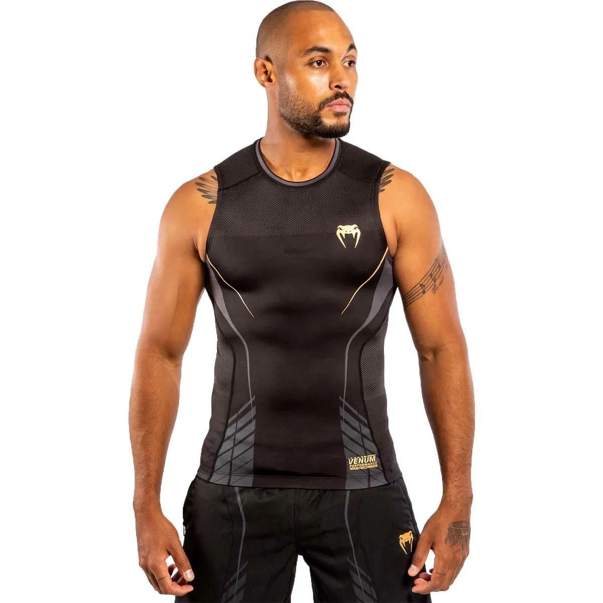 Venum Athletics Sleeveless Rash Guard Black/Gold