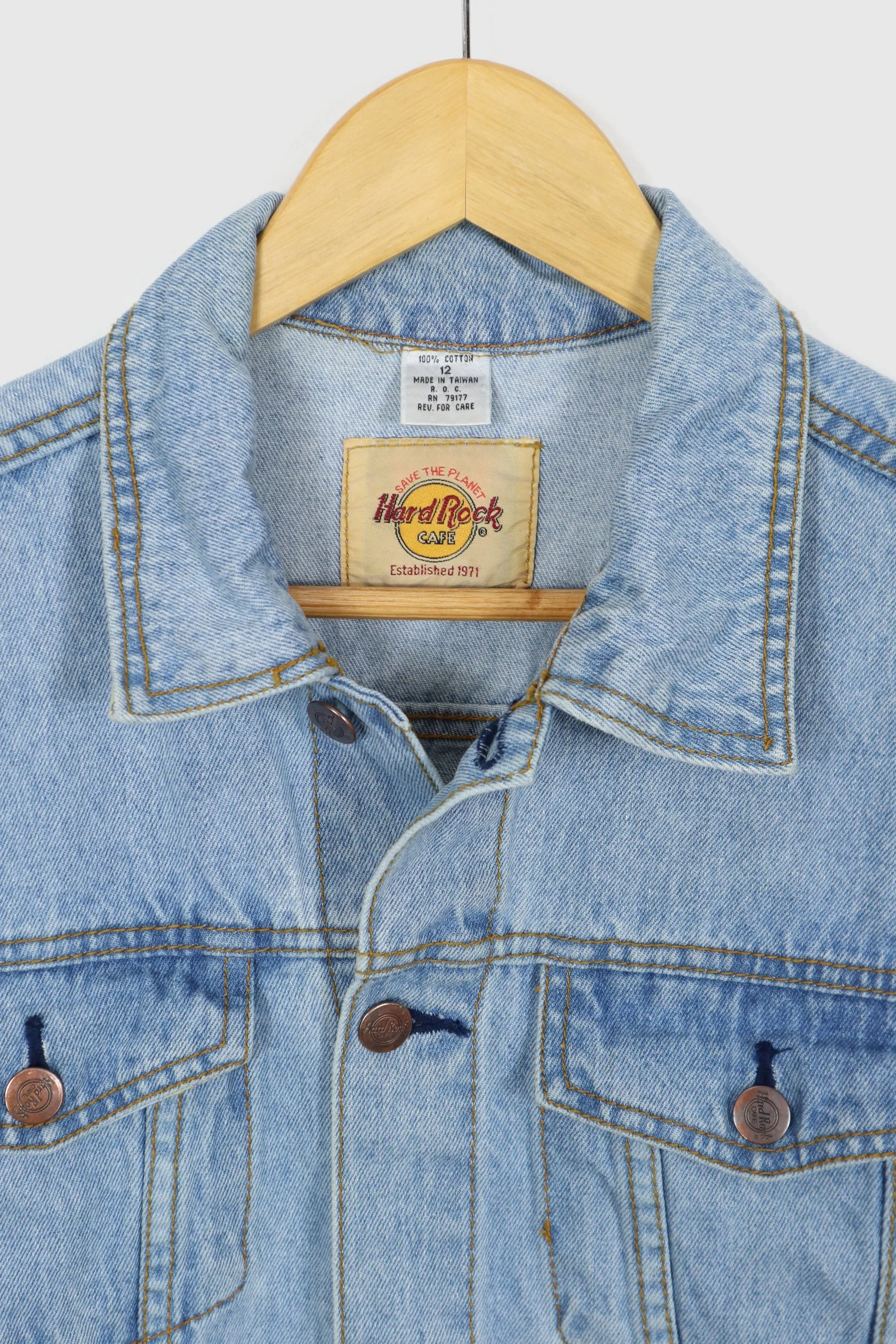 Vintage Hard Rock Boston Denim Jacket