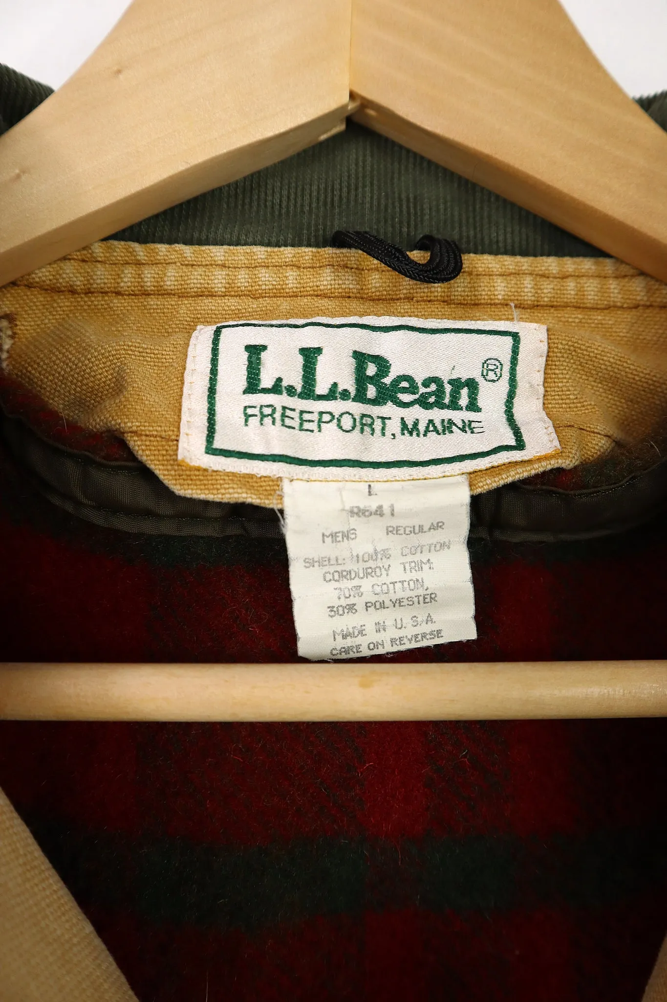 Vintage L.L. Bean Flannel Lined Field Jacket