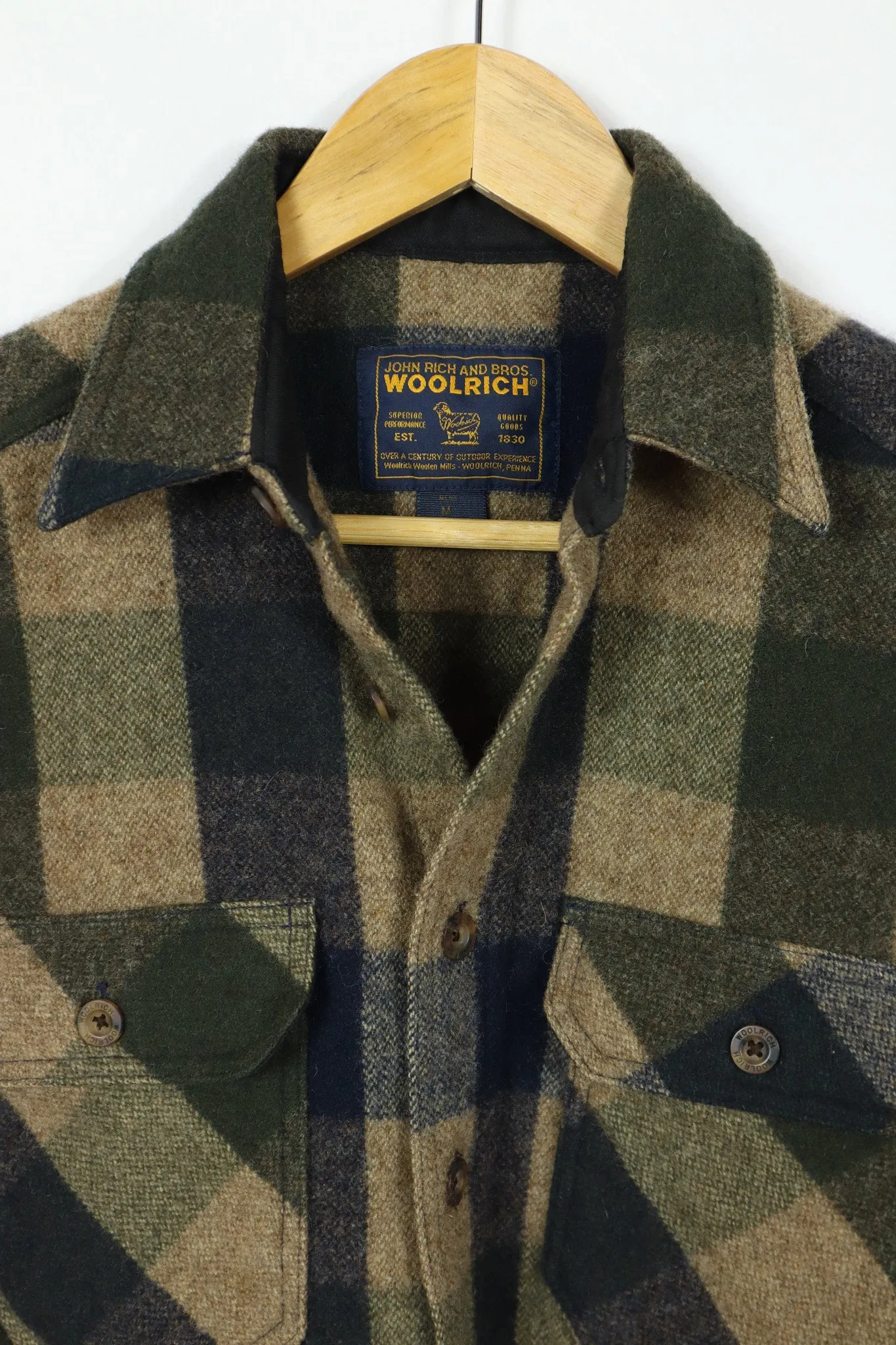 Vintage Woolrich Heavyweight Green Shirt Jacket