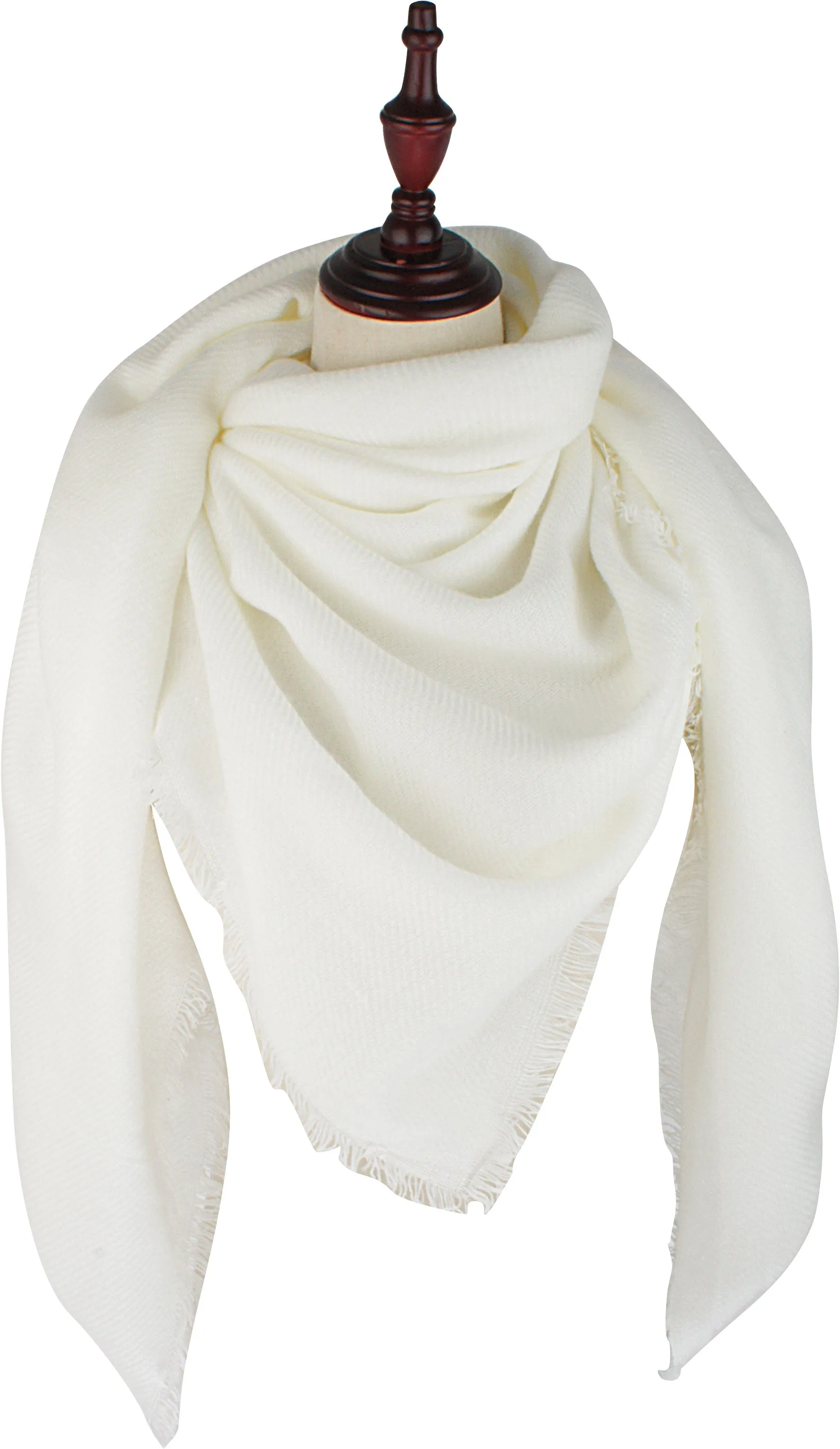 VIVIAN & VINCENT Soft Classic Luxurious Blanket Solid Color Square Scarf Wrap