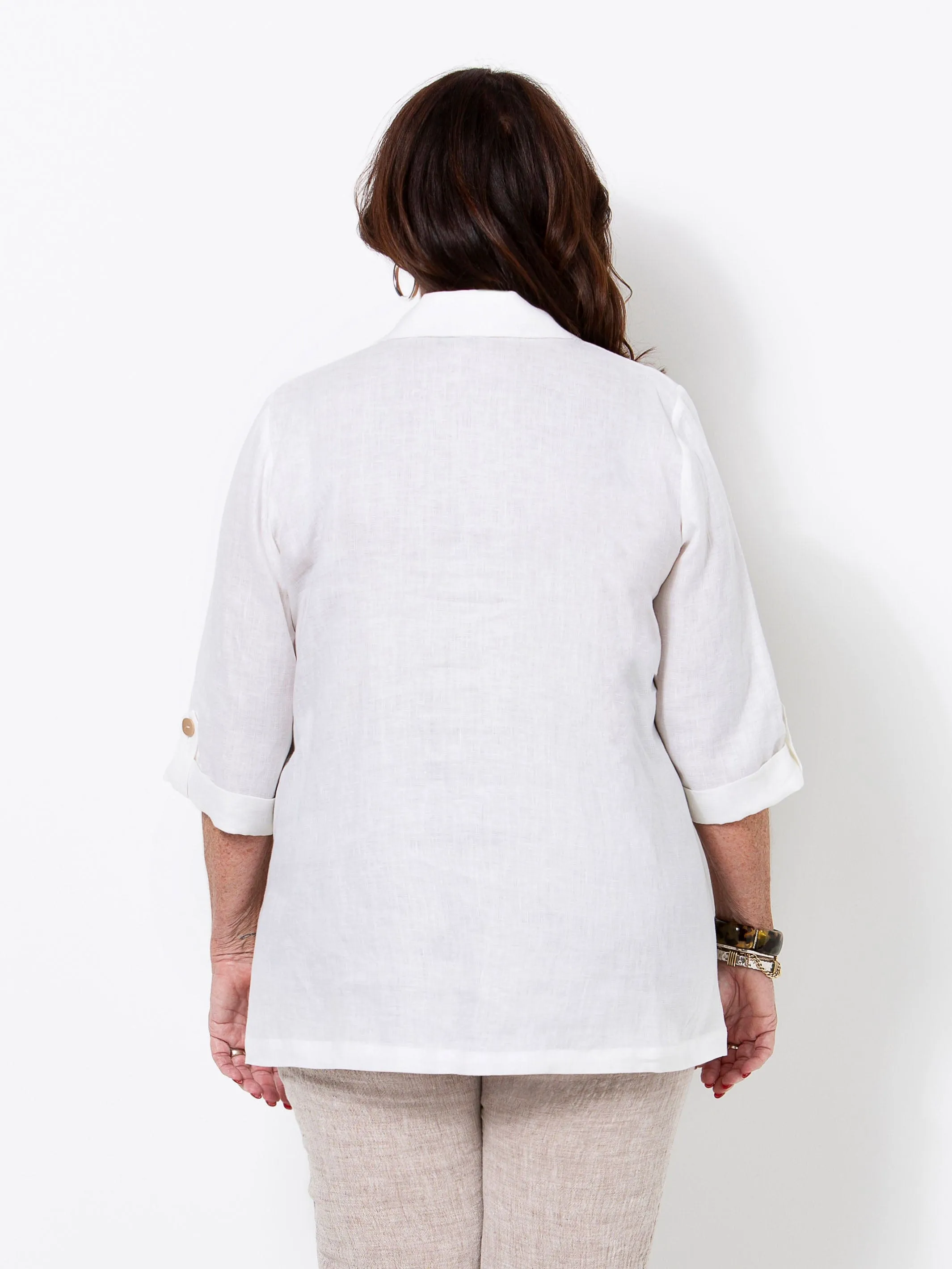 White Linen Shirt