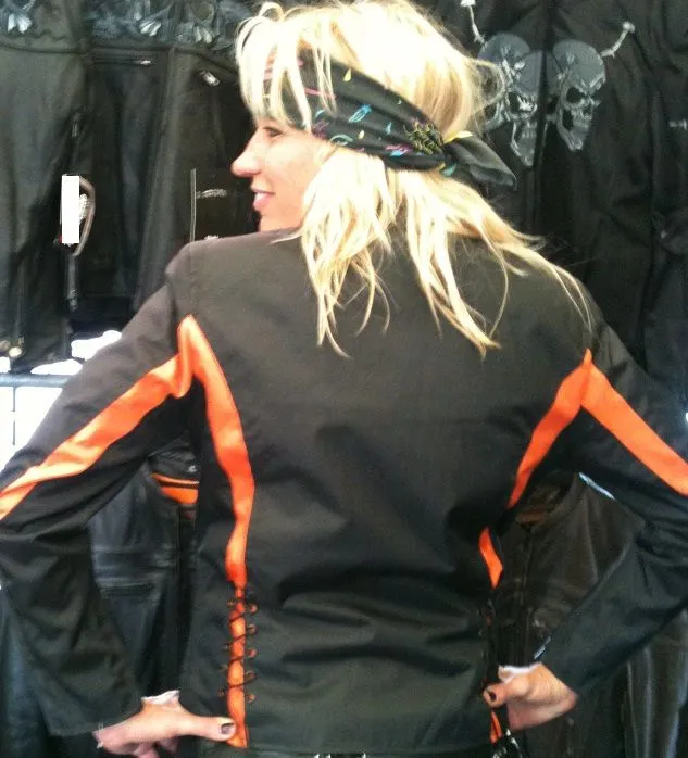 Women textile motorcycle jacket