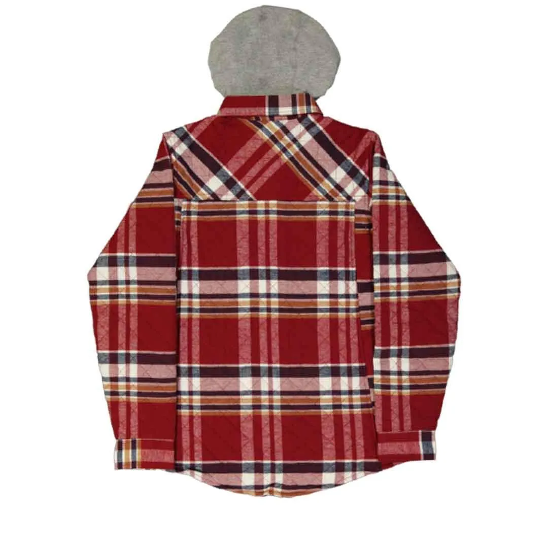 Women’s Flannel Hooded Shirt Jacket